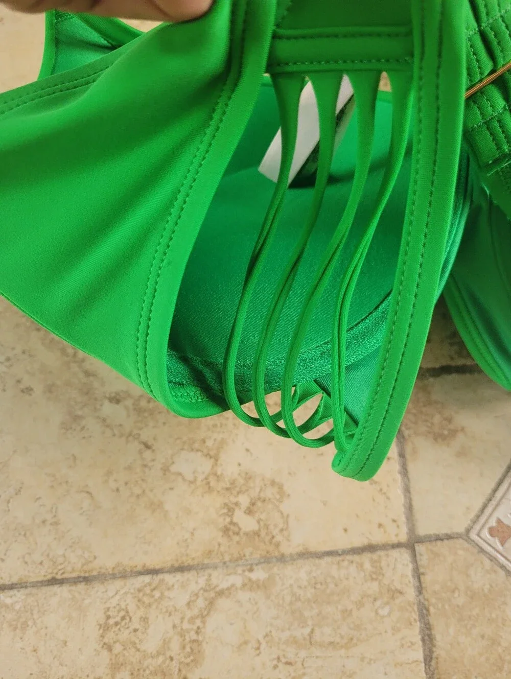 Victoria's Secret Swim Bright Green Padded Bikini Top